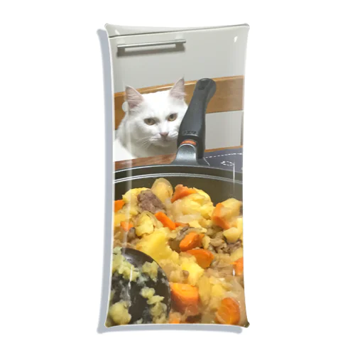 公式ゴジュアル福田祐斗藍猫@さくちゃん限定デザイン Clear Multipurpose Case