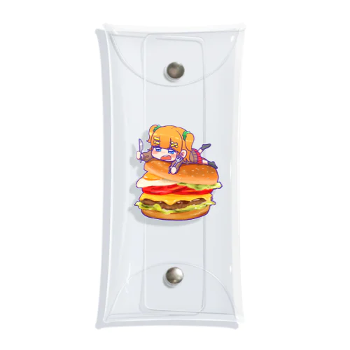 みかんちゃんとハンバーガー Clear Multipurpose Case