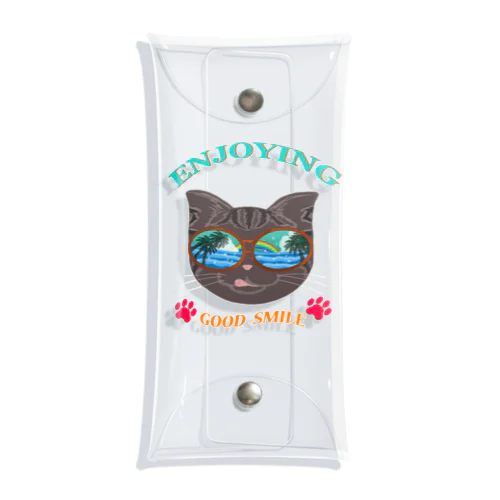 サングラスCAT👓（英文字ver.） Clear Multipurpose Case