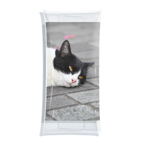 猫のこばち Clear Multipurpose Case