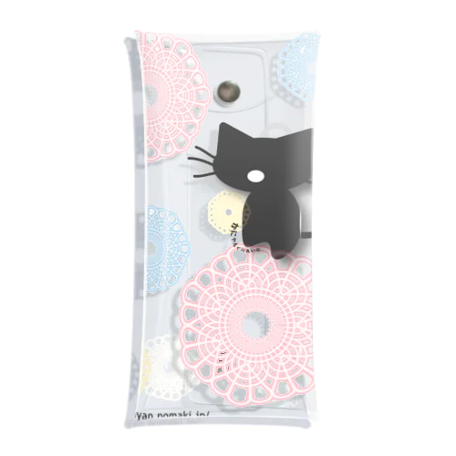 レースシャボン猫 Clear Multipurpose Case
