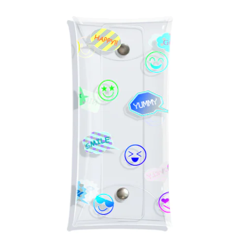 SMILE×Speech Balloon☆ Clear Multipurpose Case