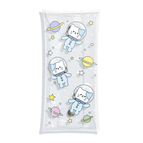 宇宙にゃんこ　うじゃうじゃ Clear Multipurpose Case