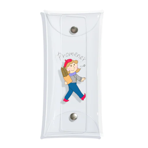 promener フランスの女の子 カラー Clear Multipurpose Case