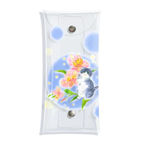 flower&cat スコティッシュフォールド Clear Multipurpose Case