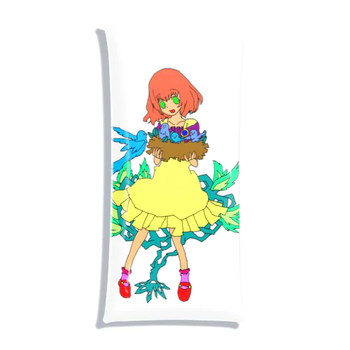 鳥と少女 Clear Multipurpose Case