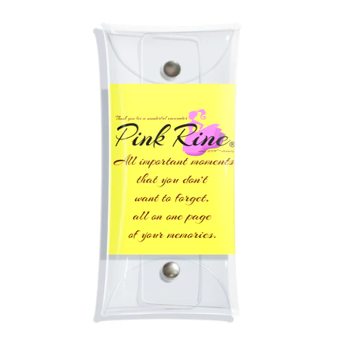 【Pink Rine】オリジナル Clear Multipurpose Case