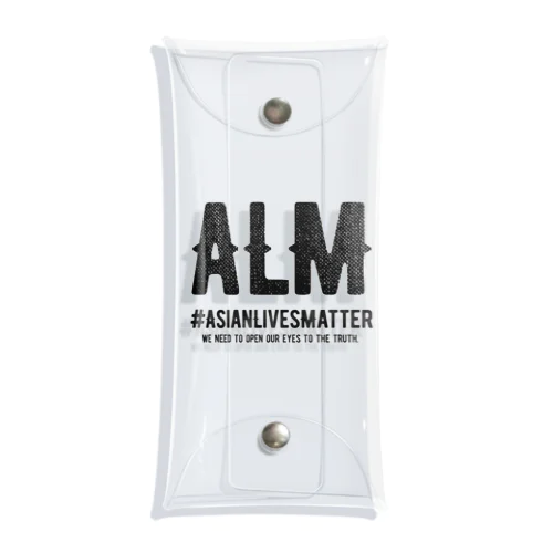 Asian Lives Matter。 黒 Clear Multipurpose Case