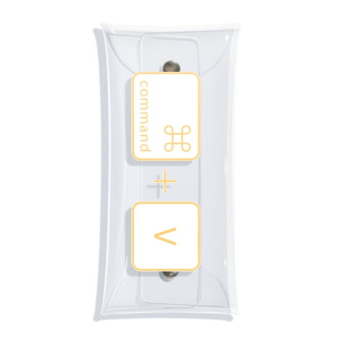 command+V Clear Multipurpose Case