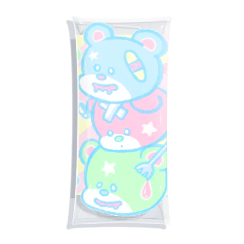 Sweet Bear Bear Bear Clear Multipurpose Case