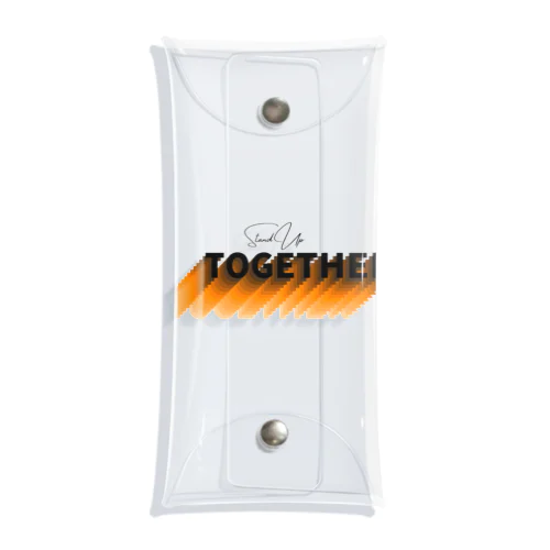 Stand Up Together（スタンド・アップ・トゥゲザー）イエロー オレンジベース Clear Multipurpose Case