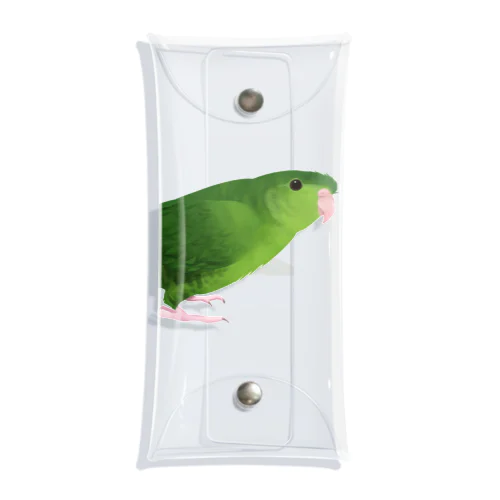 サザナミインコ　グリーン【まめるりはことり】 Clear Multipurpose Case