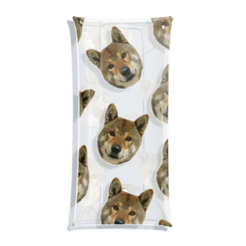 柴犬・陸 Clear Multipurpose Case