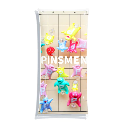 【ピンズMen（ぴんずめん・PinsMen）】将棋風グッズ Clear Multipurpose Case