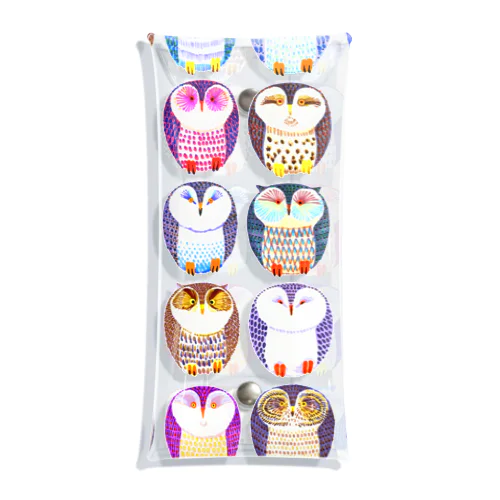 colorful owl Clear Multipurpose Case