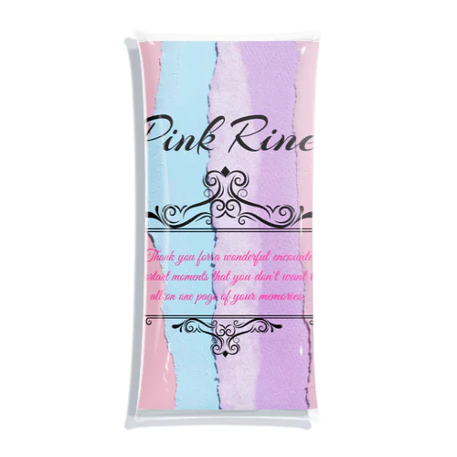 【Pink Rine】オリジナル Clear Multipurpose Case