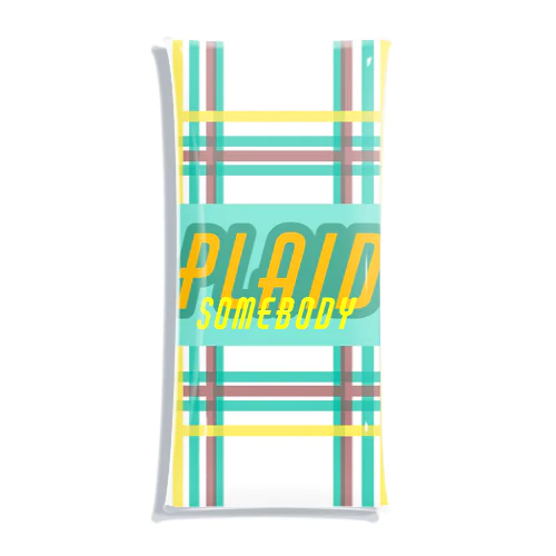 PLAID 투명 동전 지갑