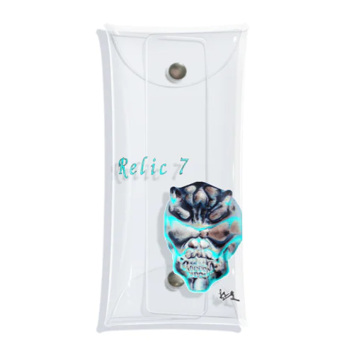 Relic 7　二角鬼スカル Clear Multipurpose Case