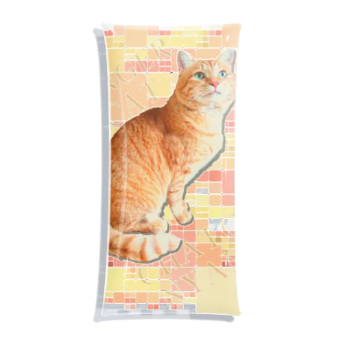 茶トラにゃんこ Gingercat 文字入り Clear Multipurpose Case