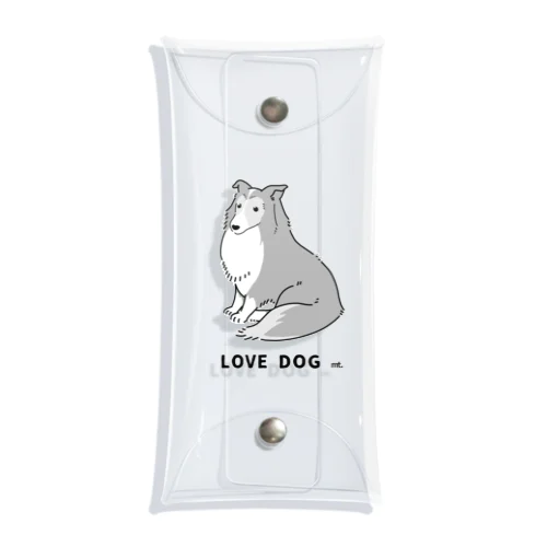 LOVE DOG:シェルティ Clear Multipurpose Case