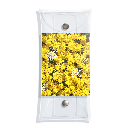 黄色いお花といたずら書き Clear Multipurpose Case