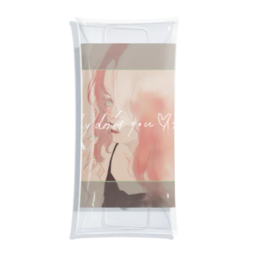 why don't you ♥️ me ? Clear Multipurpose Case