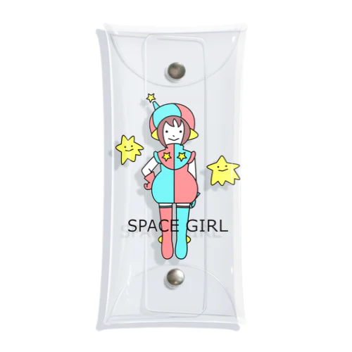 space girl クリアマルチケース