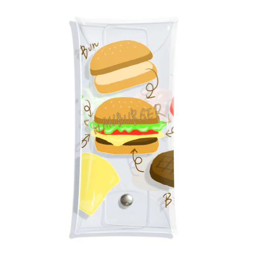 ハンバーガー Clear Multipurpose Case