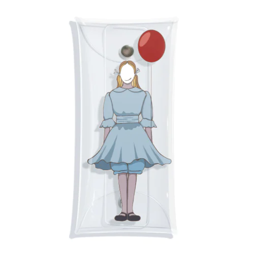 風船と女の子 Clear Multipurpose Case