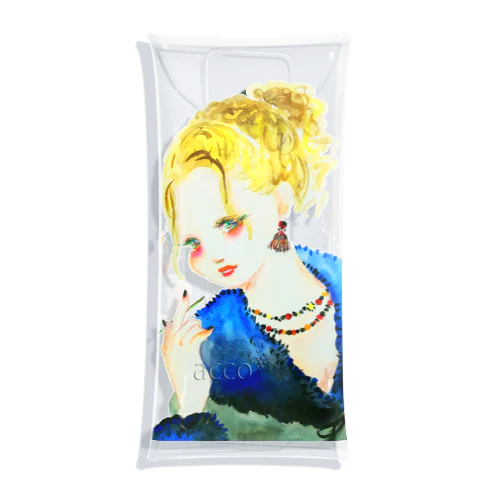 smoker girl Clear Multipurpose Case