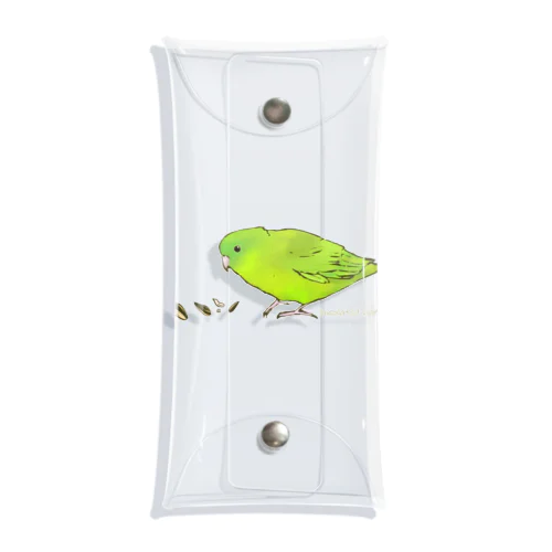 もぐもぐサザナミインコ【グレイウインググリーン】 Clear Multipurpose Case