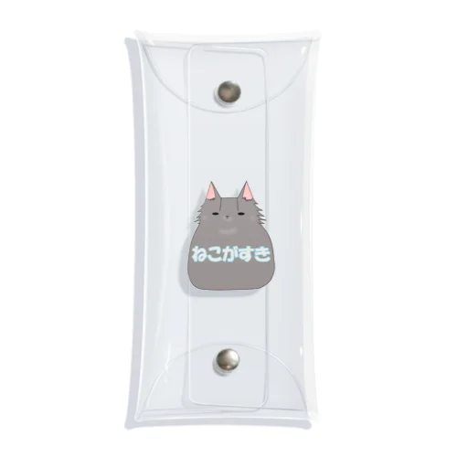 ねこがすき-シンプル2 Clear Multipurpose Case