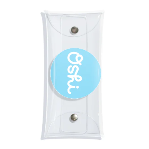 •Oshi• Light Blue 10 vert. Clear Multipurpose Case