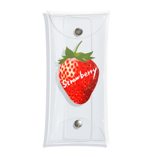 Strawberry (いちご)  クリアマルチケース