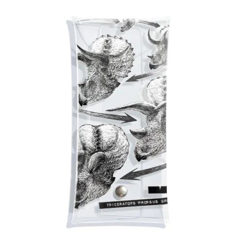 Triceratops prorsus growth series Clear Multipurpose Case