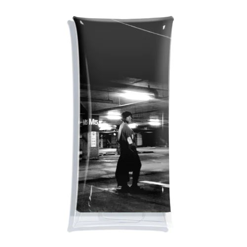 女の子と駐車場 Clear Multipurpose Case