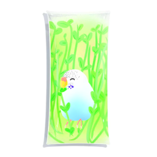 豆苗まみれのセキセイちゃん Clear Multipurpose Case