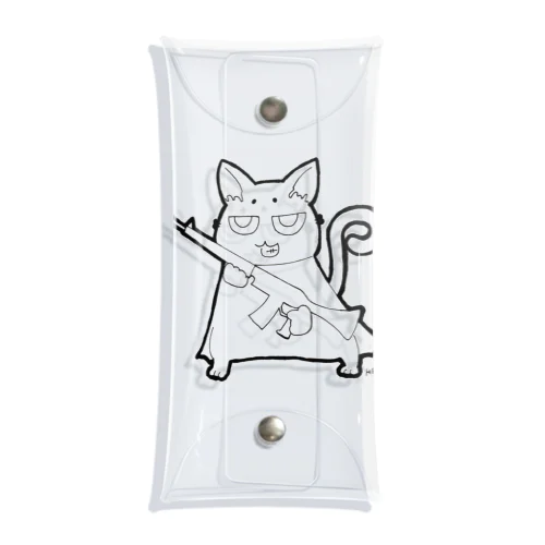 ぐへねこ Clear Multipurpose Case