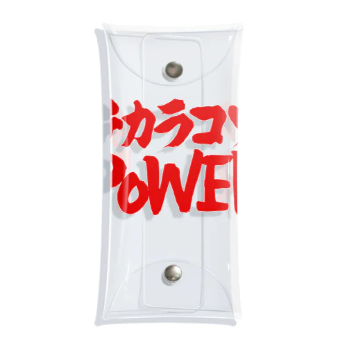 チカラコソPOWER 力こそパワー 赤ロゴ Clear Multipurpose Case