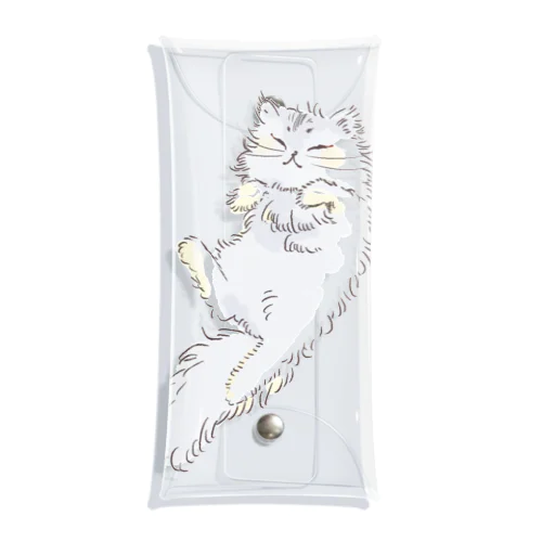 おねむなねこLeo Clear Multipurpose Case