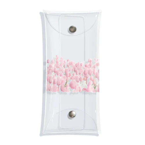 Tulip field pink Clear Multipurpose Case