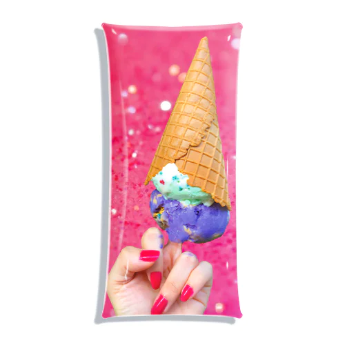 I scream xxxx クリアマルチケース