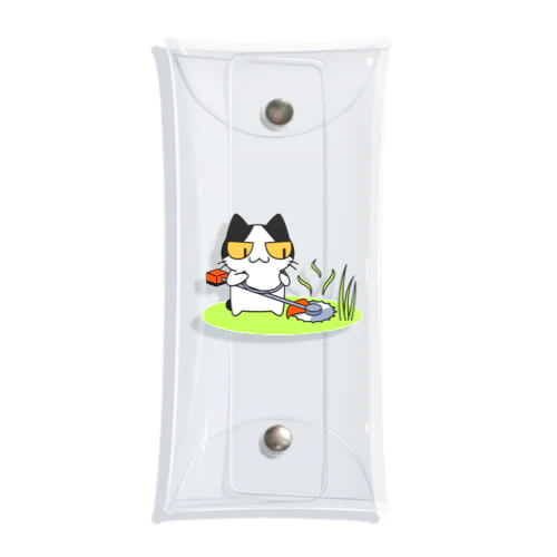 草刈り猫 Clear Multipurpose Case