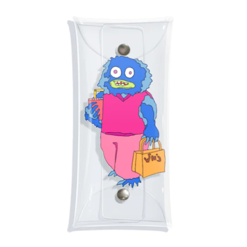 depressed yeti (shopping) Clear Multipurpose Case