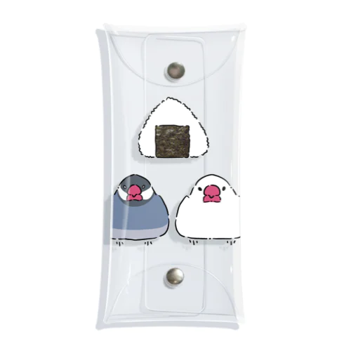 文鳥ONIGIRI Clear Multipurpose Case