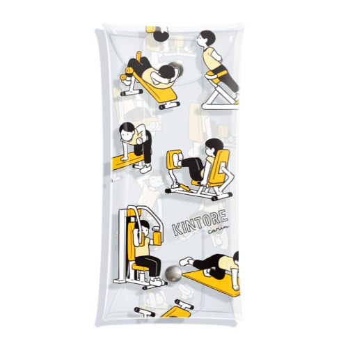 筋トレしよ！ Clear Multipurpose Case