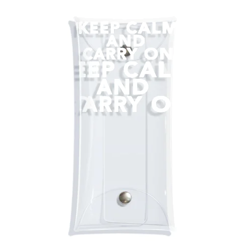 KEEP CALM AND CARRY ON_4 Clear Multipurpose Case