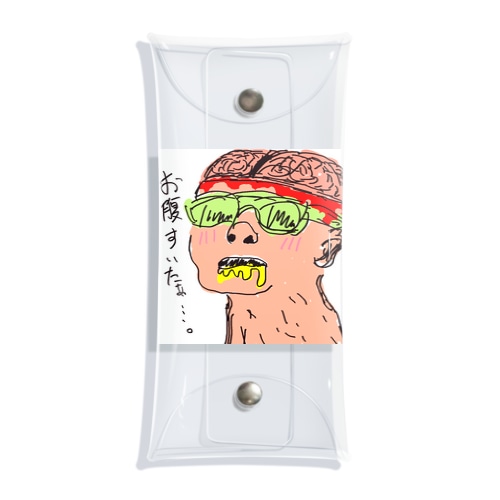 脳ミソ腹ペコ Clear Multipurpose Case