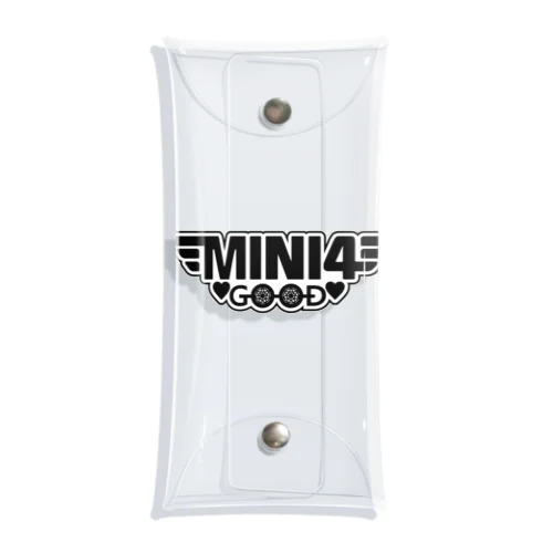 mini4goodロゴブラック Clear Multipurpose Case