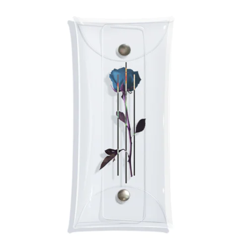 Blue rose Clear Multipurpose Case